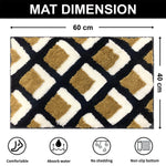 Macau Square Bath Mat (40x60 cm,Yellow)