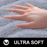 Bath Mat Classic Waves Microfiber 2200 GSM (40x60 cm, Grey)