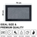 Rubber Coir Door Mat Anti Slip (Silver, 45cm x 75cm)