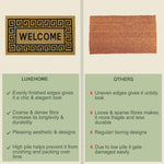 Coir Doormat for Home Entrance (Welcome to Our Home Design ,71x45 cm)