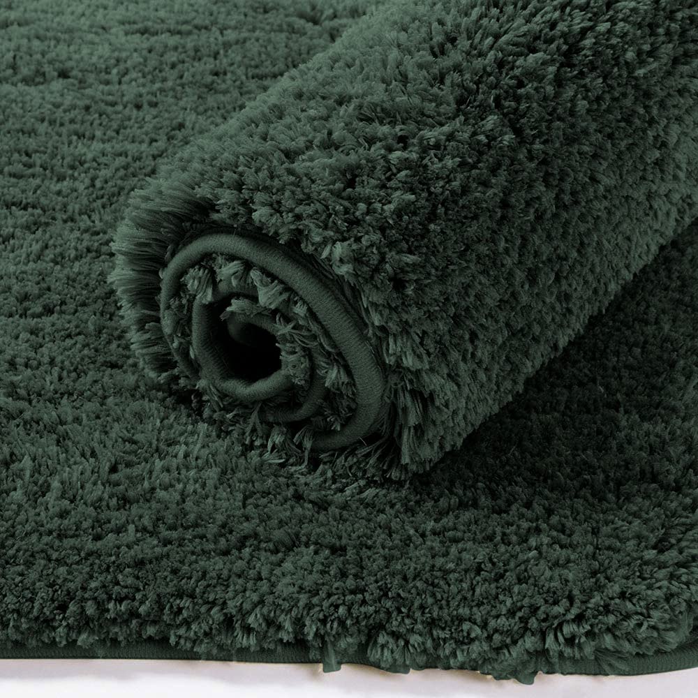 Microfiber Bathmat 2500 Gsm (Hunter Green,40Cm X 60Cm)
