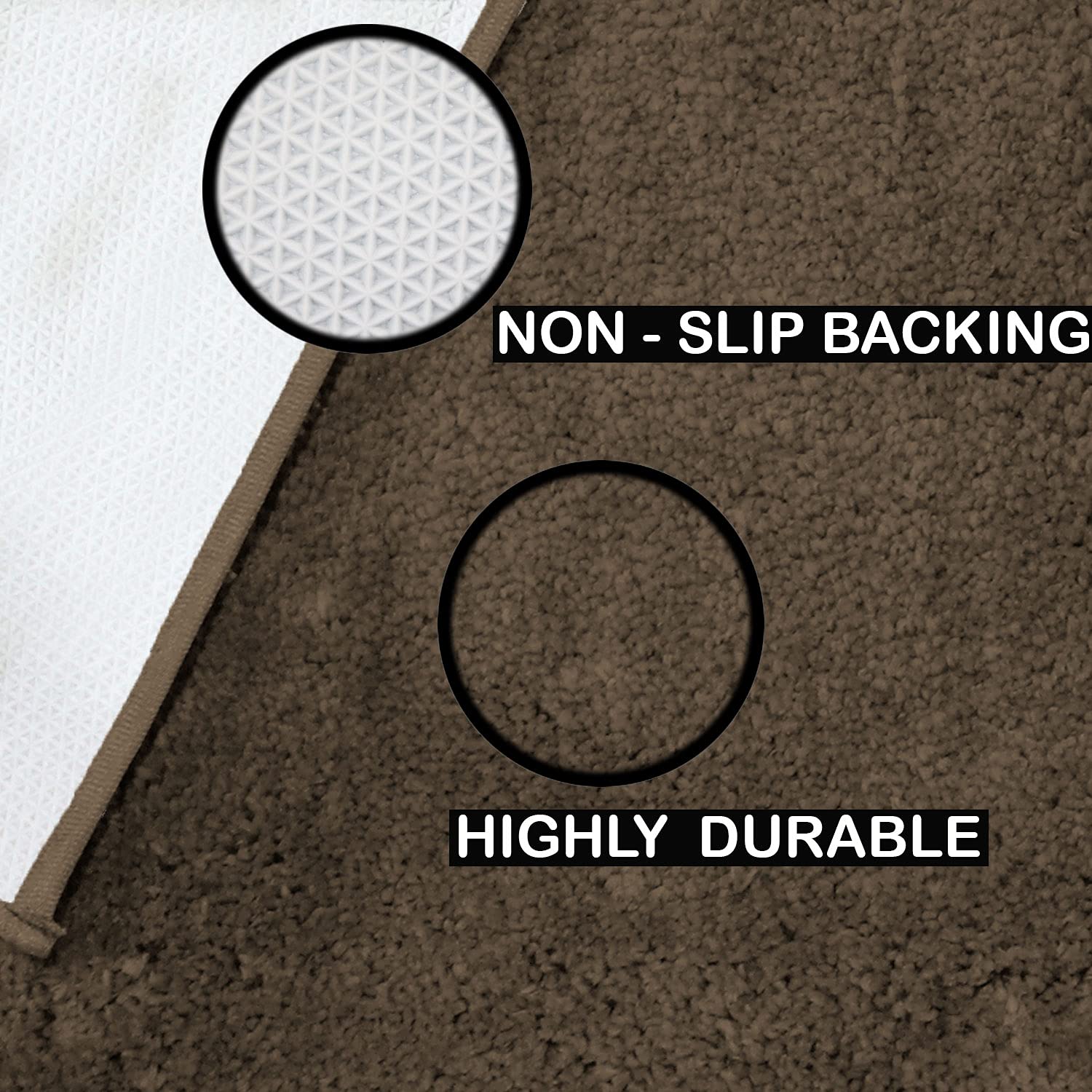Newman Carpet 2500 GSM (4x6 Feet, Chocolate)