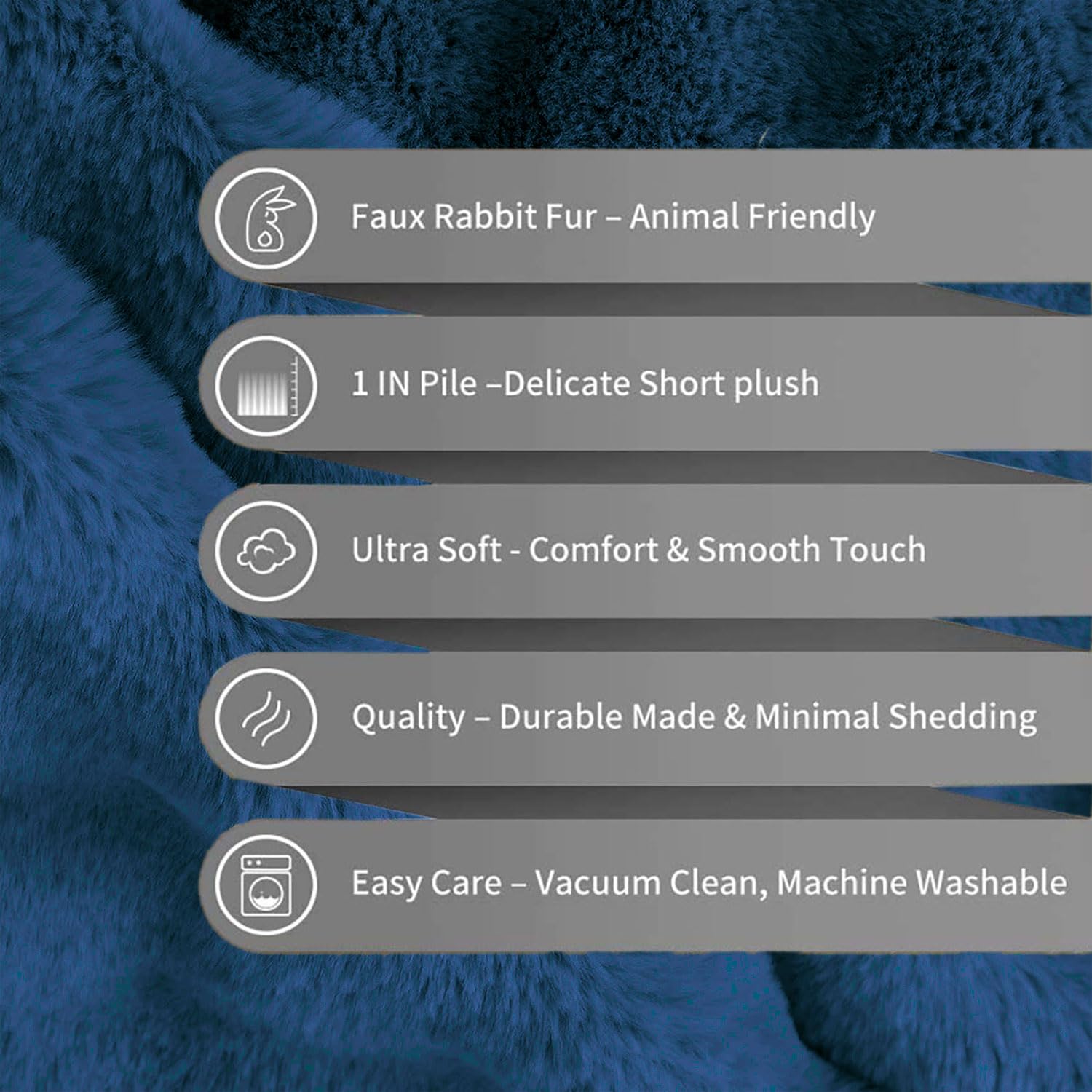 Rabbit Fur Bubble Cushion Cover (16x16 Inch Teal )
