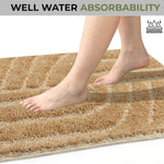Scotland Maze Cut Bathmat Mat Pack Of 2 (38x58 cm , Gold)