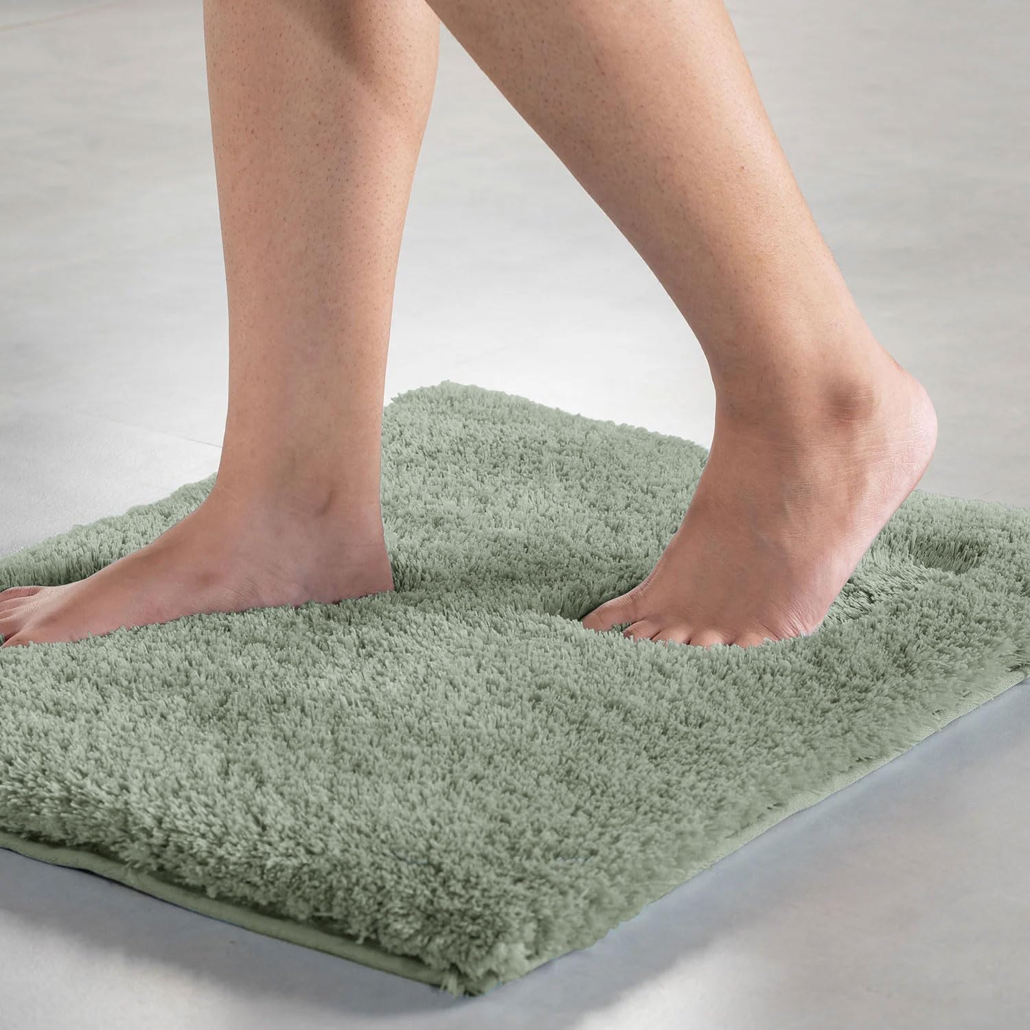 Vegas Mats for Bathroom, Door (60x90 cm, Pastel Green)