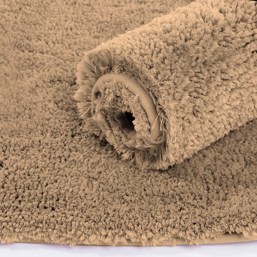 Vegas Microfiber Runner For Bedroom (2X5 Ft,Gold)