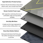 Rubber Doormat Anti Slip (Abstract Design ,35x58 cm)