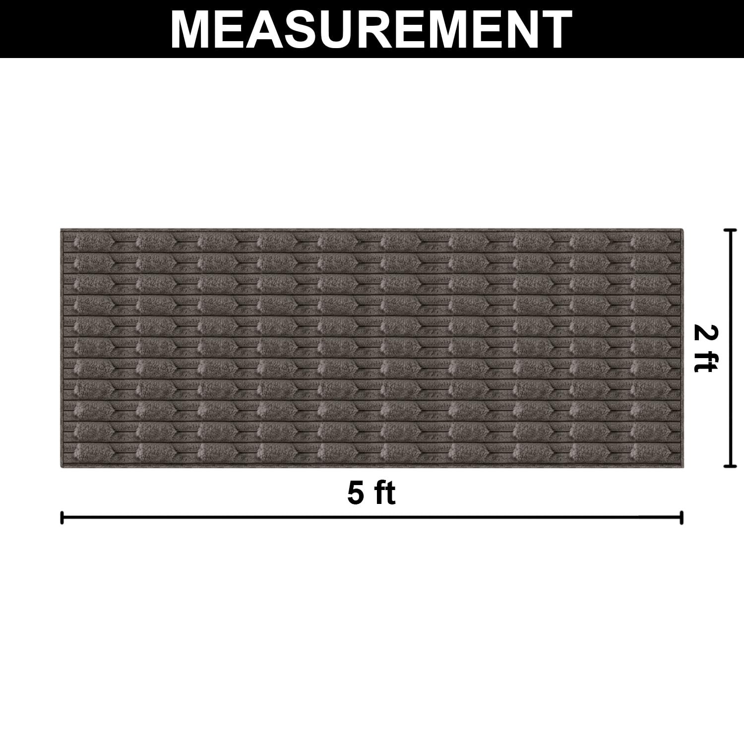 Rabbit Tail Fur Floor Runner (2x5 Feet, Cocoa)