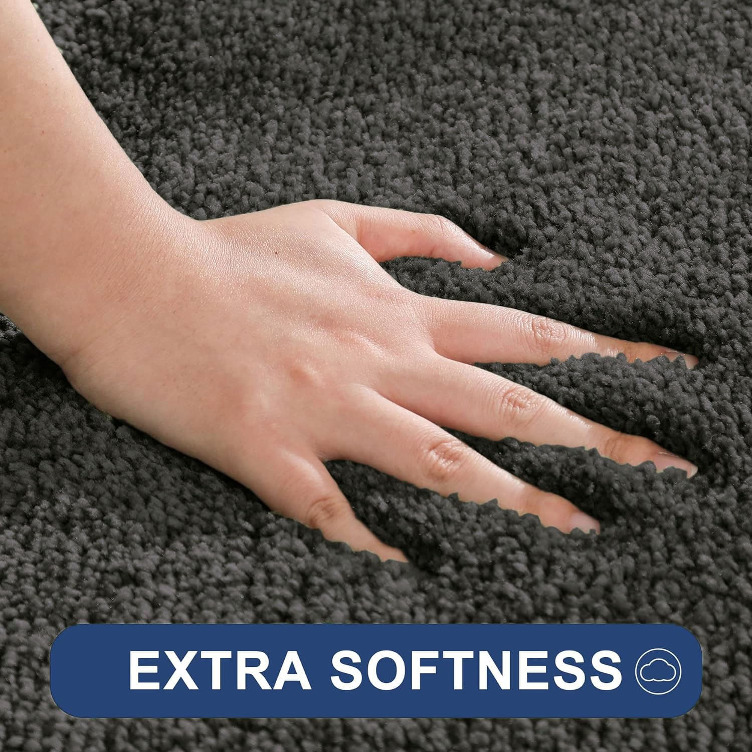 Newman Polyester Contour Bath Mat Set of 2 (Arabic Coffee 45x75 cm & 40x45)