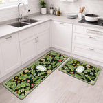 Kitchen Mat Combo  (116x36 & 58x36 cm,Green)