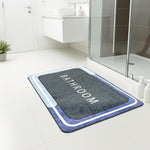 Rubber Doormat Anti Slip (Bathroom Design ,35x58 cm)