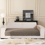 Rabbit Fur Sofa Cover 3 Seater (Taupe, 68x183 cm)
