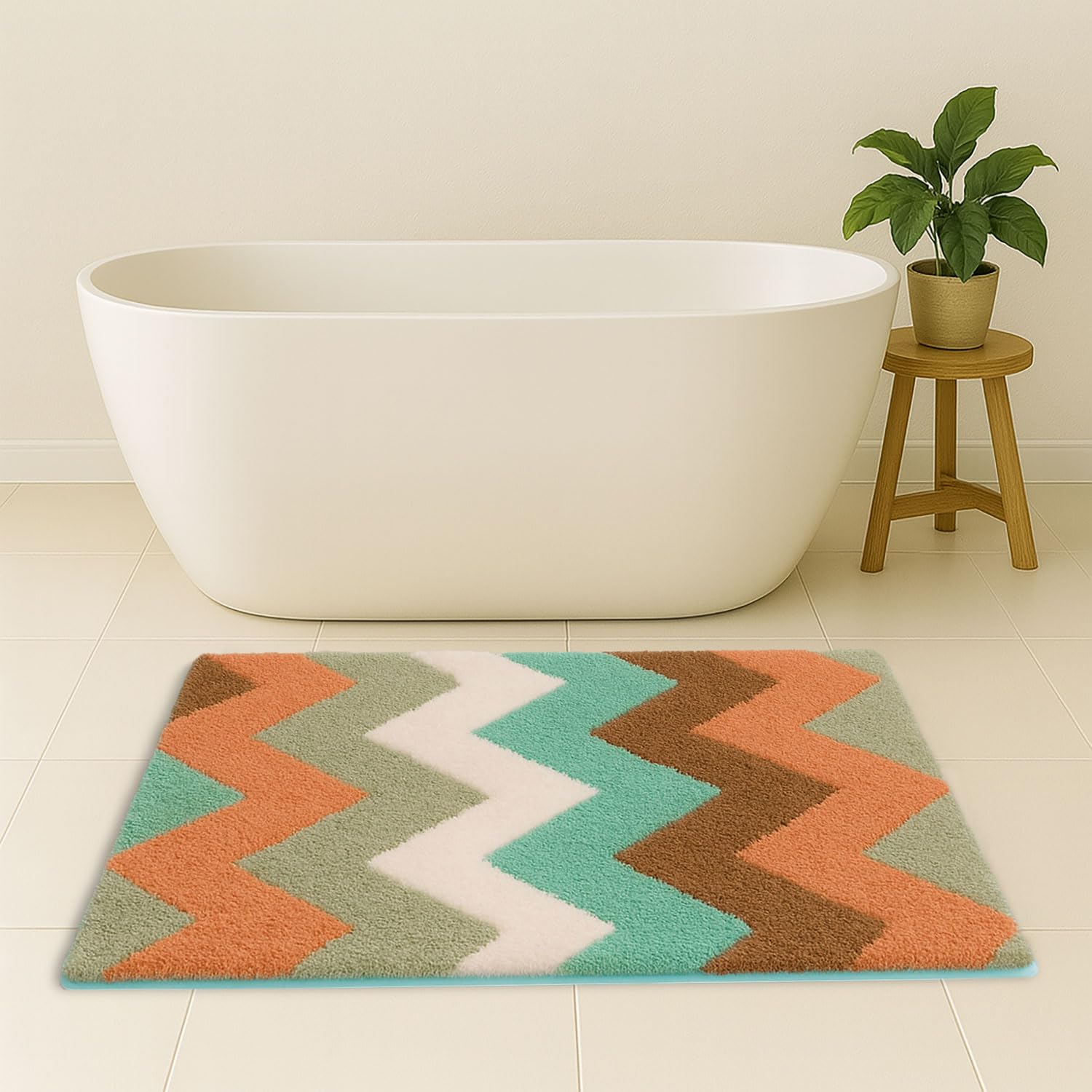 Canada Bath Mat ZigZag (40x60 cm, Rust)