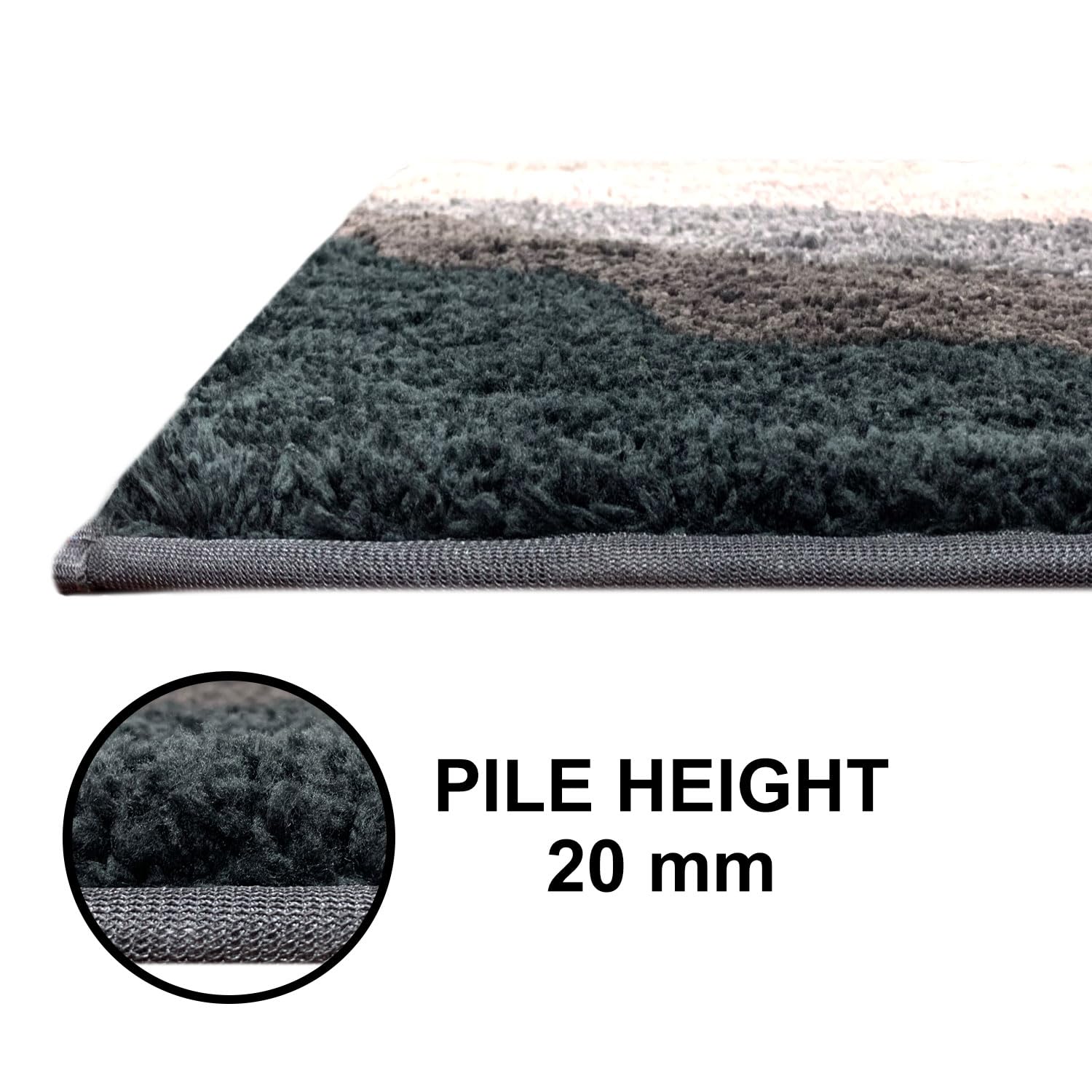 Macau Waves Bath Mat (40x60 cm,Green)