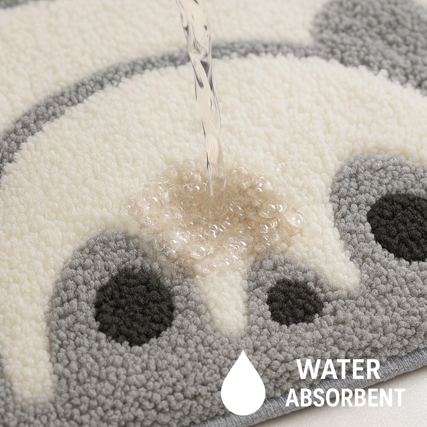 Canada Bath Mat Panda (40x60 cm, Grey)