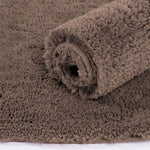 Vegas Microfiber Bath Mat (40x60 cm, Cocoa) Pack of 2