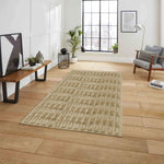 Rabbit Tail Fur Carpet (3x5 Feet, Beige)