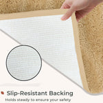Bath Mat Classic Waves Microfiber 2200 GSM (40x60 cm, Gold)