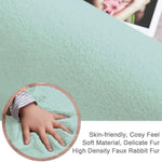 Rabbit Fur Soild RunnerSuper Soft (Lime, 2x5 Feet)