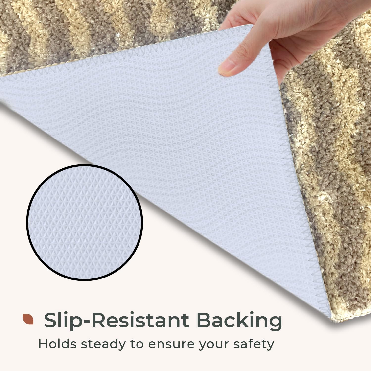 Berlin Bath Mat Super Sof Mat Pack of 2(38x58 cm ,Sand)