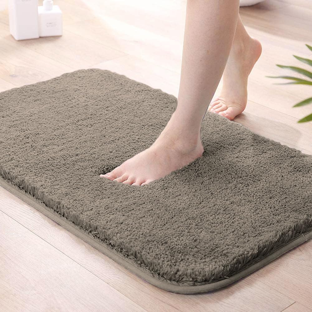 Vegas Microfiber Bath Mat (40x60 cm, Taupe) Pack of 1