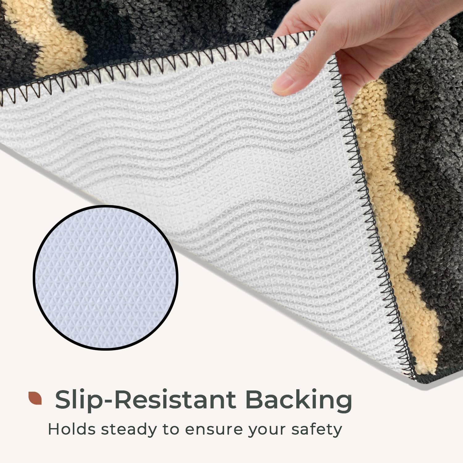 Birmingham Bathmat for Bathroom Pack of 2 (38x58 cm Shadow)