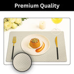 Placemat for Dining Table Set of 6(30x45 CM Cream)