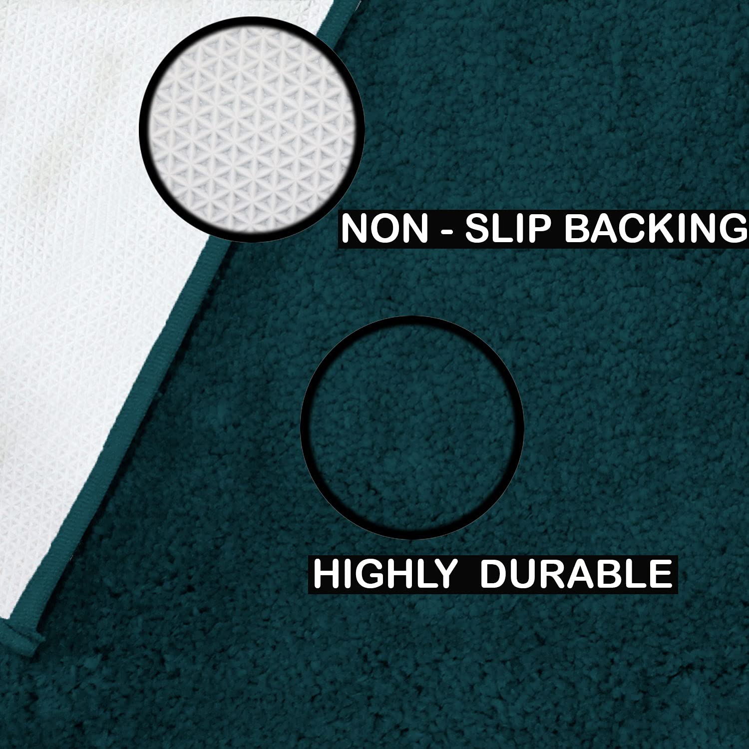 Newman Carpet For Bedroom (4X6 Feet, Teal)