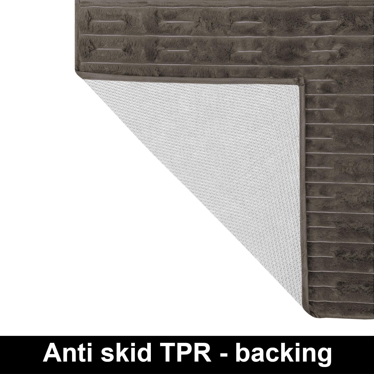 Rabbit Tail Fur Floor Runner (2x5 Feet, Cocoa)