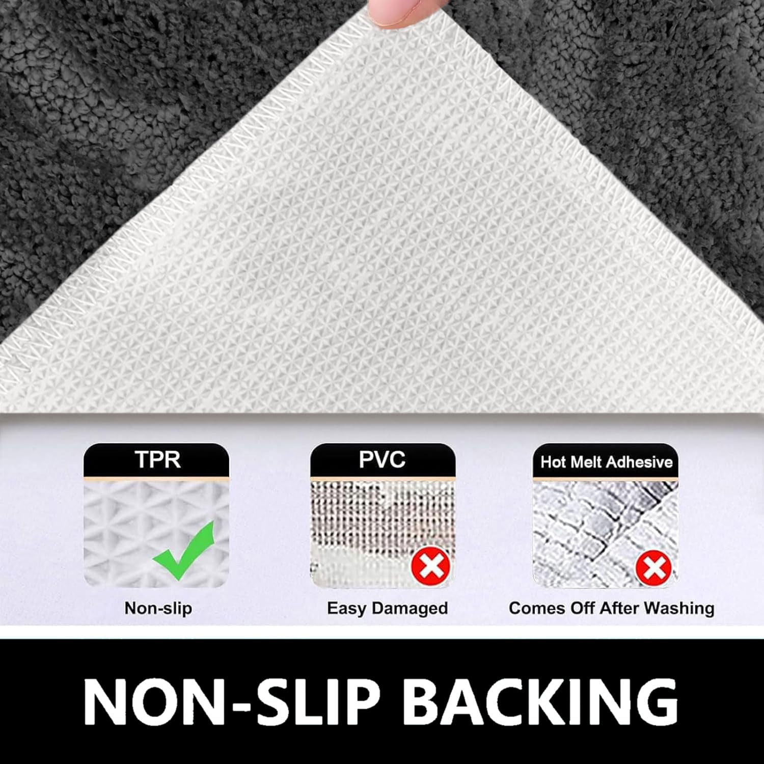 Scotland Diamond Bathmat Mat Pack Of 2 (38x58 cm, Silver)