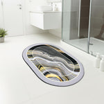 Rubber Doormat Anti Slip (Swirl Design ,35x58 cm)