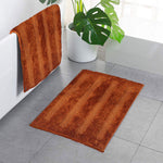 Bathmat 2500 GSM Microfiber Pack of 2 (Rust, 40cm x 60cm)