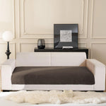 Rabbit Fur Sofa Cover 3 Seater (Chocolate, 68x183 cm)