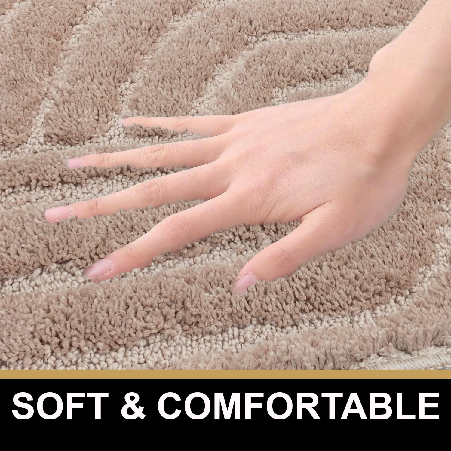 Scotland Maze Cut Bathmat Mat Pack Of 2 (38x58 cm , Beige)