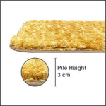 Hawai Contour Bath Mat  Set of 2 (Gold, 40x60 cm & 40x45)