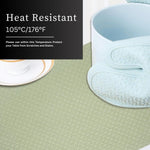 Dining Table Placemat Set of 4 (30x45 CM Green)