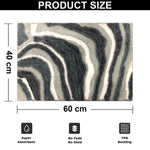 Canada Bath Mat Multi Waves (40x60 cm, Silver)