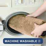 Newman Polyester Contour Bath Mat Set of 2 (Beige 45x75 cm & 40x45)