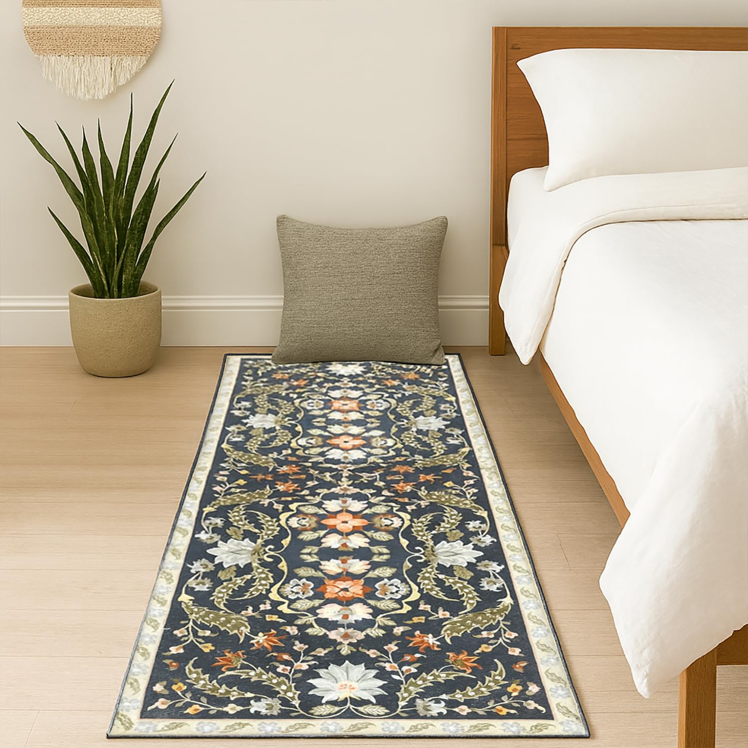 Polyester Twilight Floral Runner (2x5 Feet, Multicolor, TPR)