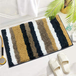 Italia Striped Bath Mat Super Soft (Anthra, 45x75 cm)