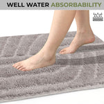 Scotland Maze Cut Bathmat Mat Pack Of 2 (38x58 cm , Grey)