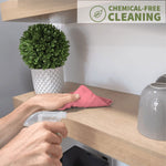 Cleaning Cloths, All-Purpose for House Pack of 10 (12in x 12in, Pink)
