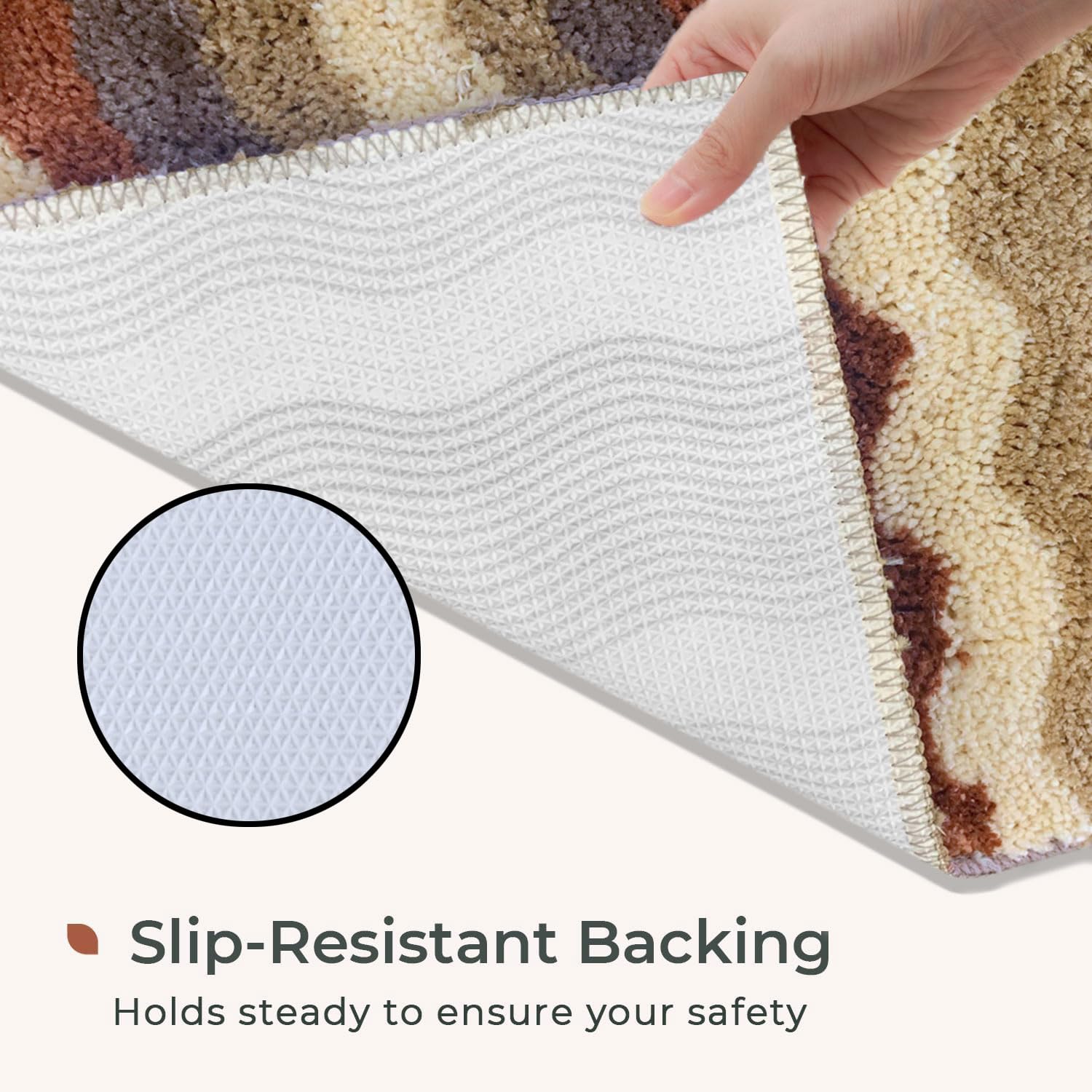 Birmingham Bathmat For Bathroom - (38x58 cm ,Cinnamon)