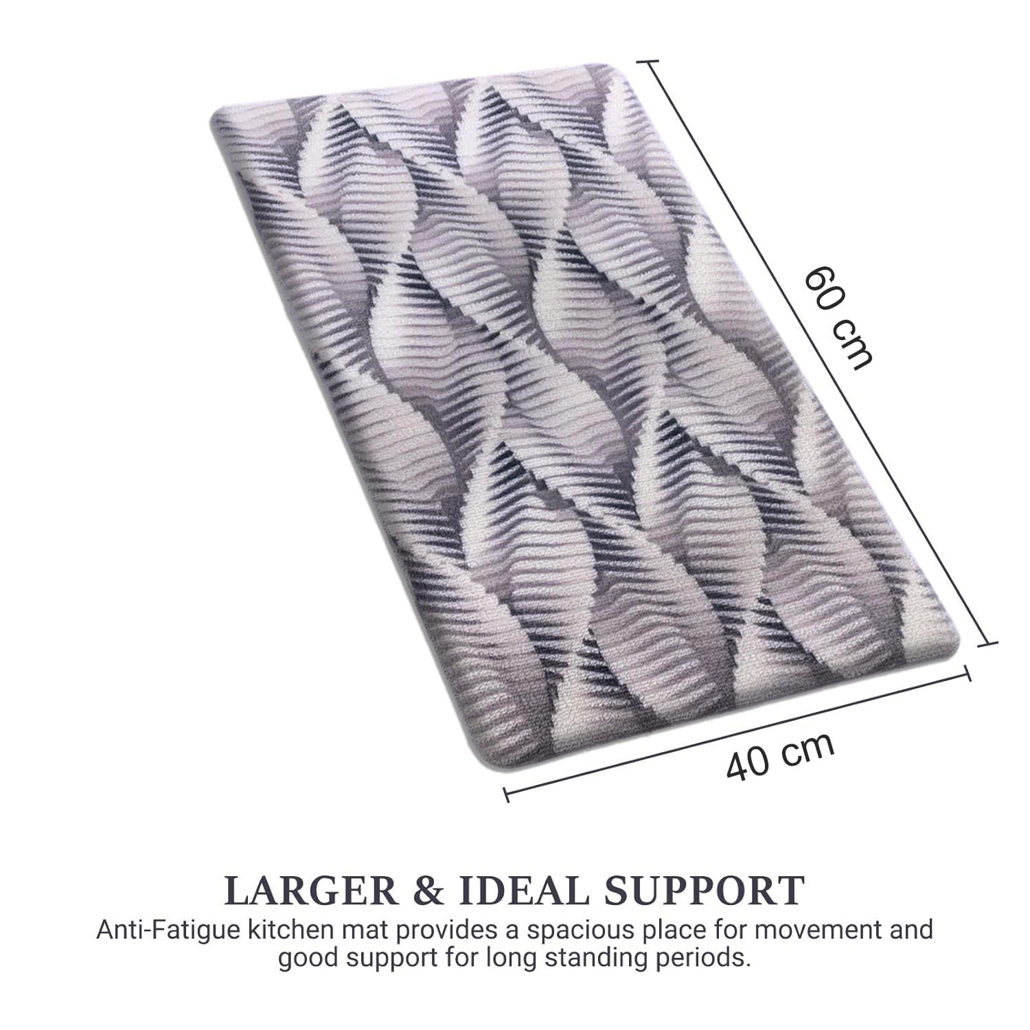 Cuba PVC Door Mats Anti Fatigue - ZigZag (40x60 cm)