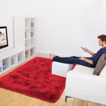 Marino Carpet Fur 2000 GSM (3x5 Ft, Maroon)