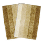Super Soft Microfiber Mat for Home Pack of 2 (38x58cm, Tabacco)