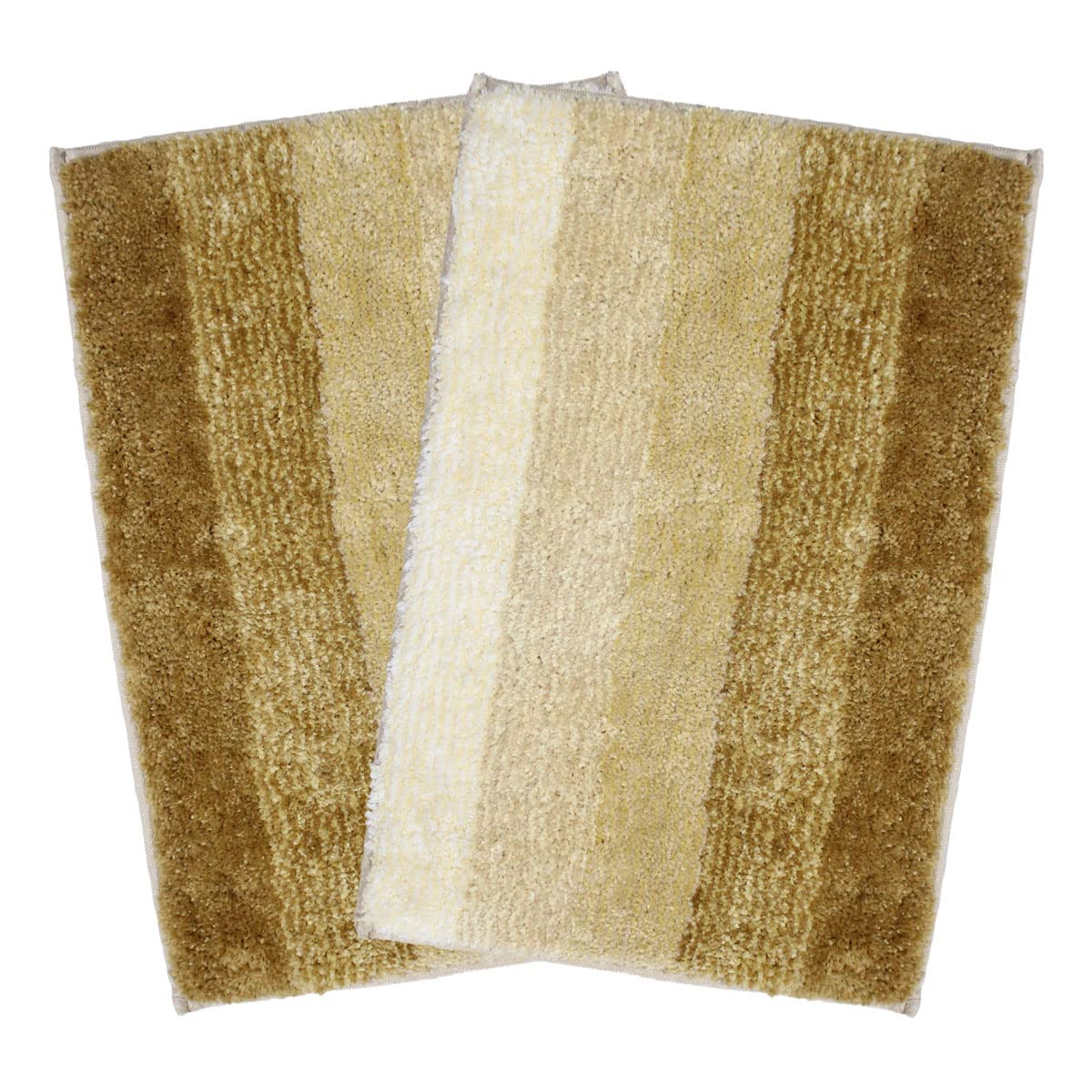 Super Soft Microfiber Mat for Home Pack of 2 (38x58cm, Tabacco)