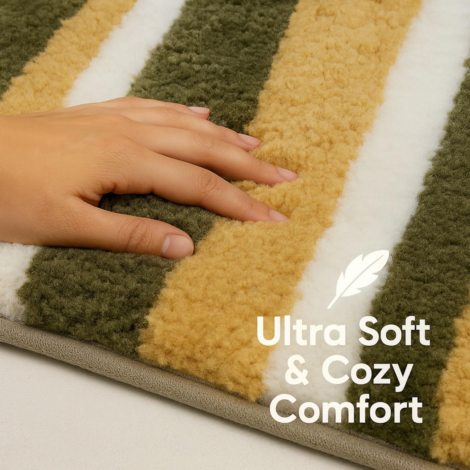 Canada Bath Mat Stripe (40x60 cm, Gold)