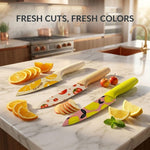 Knife Set of 3 ( Multicolor , 25.5x3.2 cm )
