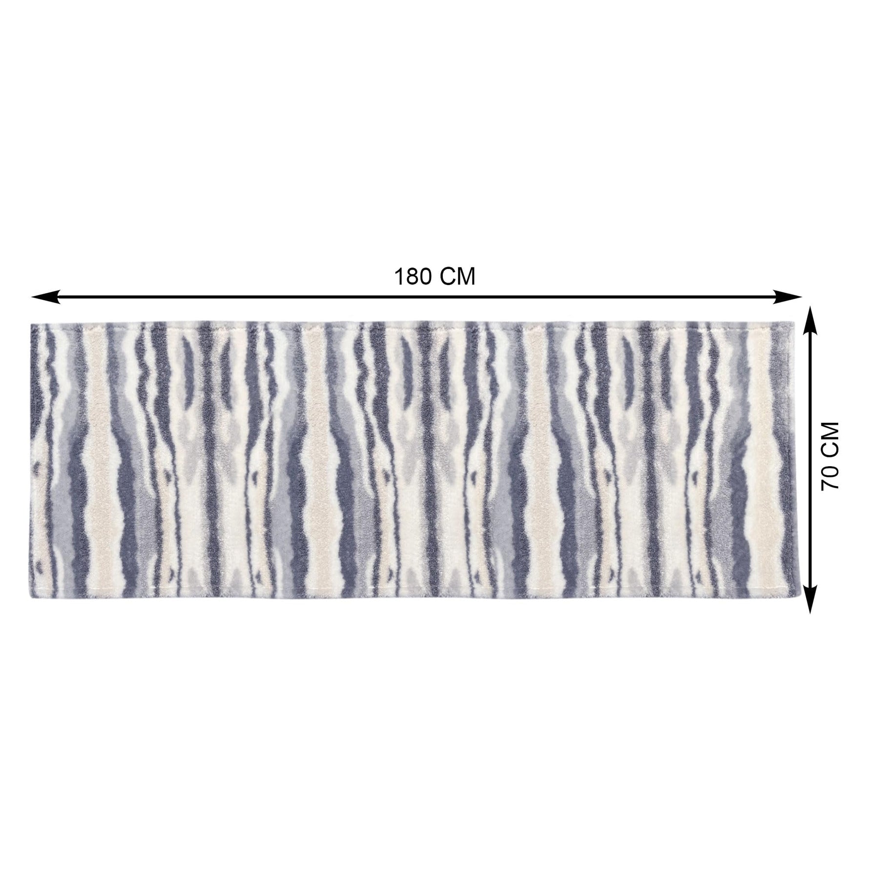 Sofa Cover for 3 Seater Tiger Print Plush Polyester ( 70x180 cm , Grey )